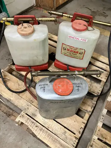 Lot of (3) Manual Backpack Fire Pumps