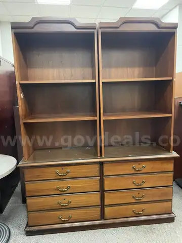 Cherrywood double bookcase