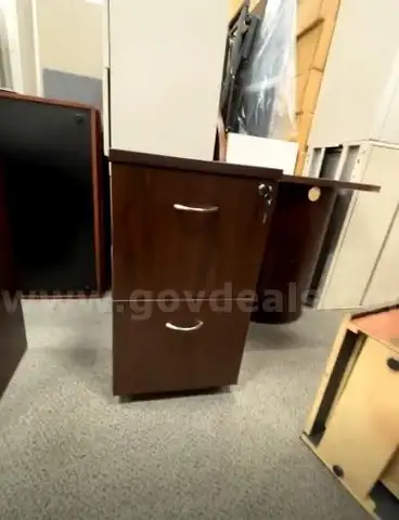 Cherry wood 2-Drawer Lateral File Cabinet