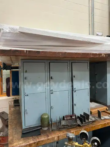 Lot of 2 Shop Tables/Lockers