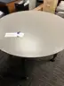 Lot of Office furniture bundle: under-desk storage, cabinet, stools &#x26; tables