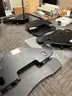Lot of Office furniture bundle: under-desk storage, cabinet, stools &#x26; tables
