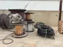 17 reels (12 steel + 5 wooden) of scrap spooled electrical distribution cable and 2 pallets and 1 crate of scrap (LOT 7)