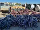20+ pallets of chopped scrap, 19+ reels of coiled scrap, 3 steel tilt dump bins