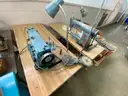 (2) Sewing Machines, (1) Button Press, (1) Heat Press