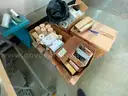 (2) Sewing Machines, (1) Button Press, (1) Heat Press
