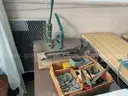 (2) Sewing Machines, (1) Button Press, (1) Heat Press