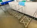 Pallet of Laundry Chemicals w/ Dispenser &#x26; (11) Double Linen Carts