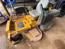 Hustler Zero Turn Mower/ John Deere 72&#x22; V-Plow/ Rack for Plow