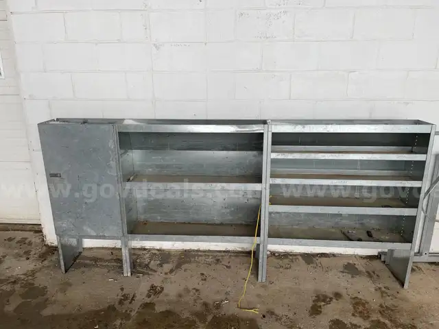 Galvanized Van Shelving + Cabinet