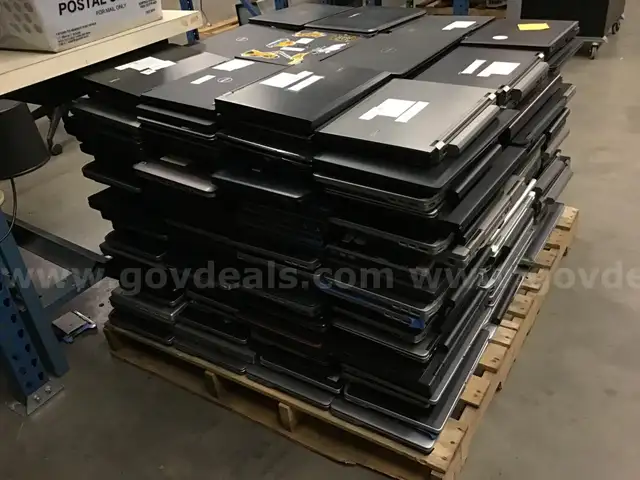 One (1) Lot of Assorted Laptop Computers (Hard Drives Removed)