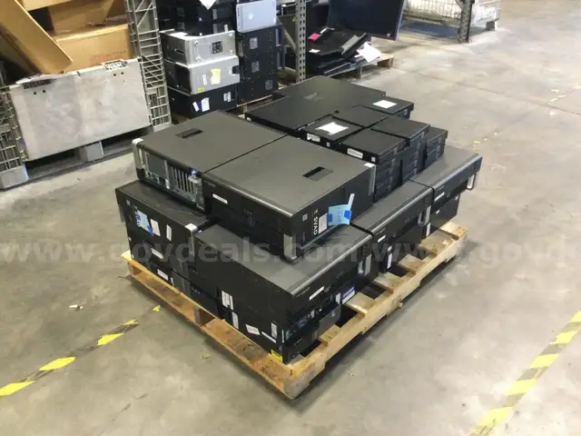 One (1) Lot of Assorted Desktop Computers (No Hard Drives)