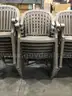 One (1) Lot of Matching Stackable Outdoor Chairs