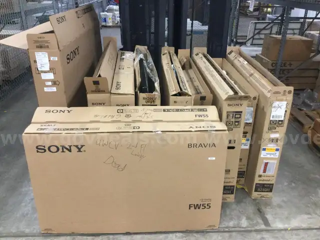 One (1) Large lot of Assorted TVs (Not Tested)