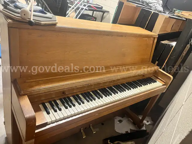 An upright  Piano
