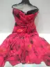 Floral Strapless Georgette Gown Chiara Boni La Petite Robe, Size 50