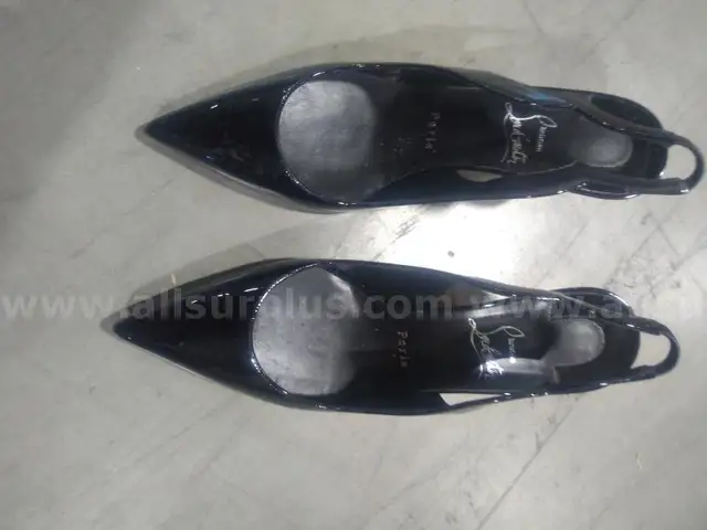 Christian Louboutin Hot Chick Patent Red Sole Slingback Pumps