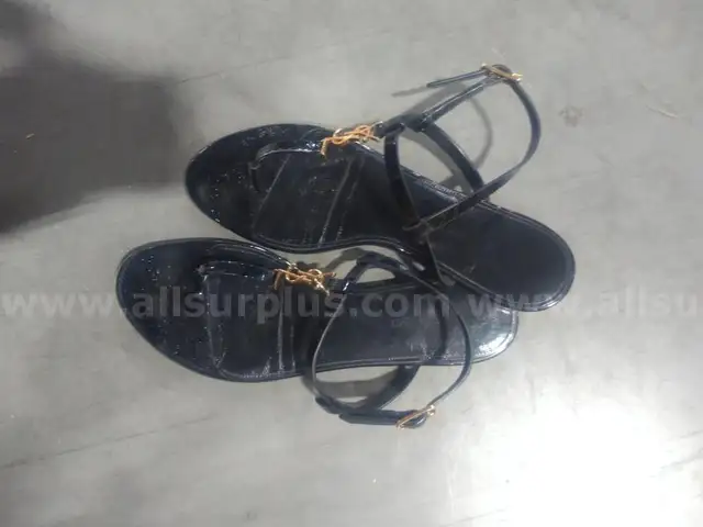 Cassandra Leather YSL Slingback Sandals