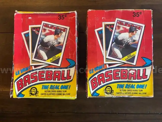 BASEBALL CARDS 1988 O-Pee Chee Wax Packs 86 packs plus box  600+ cards