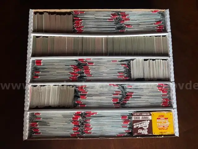HUGE lot of Baseball/Football Trading cards Approx 3000 cards NEW PACKS