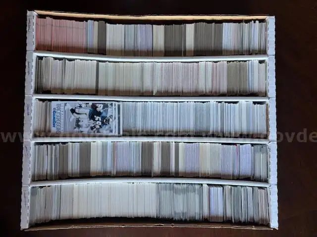 HUGE lot of Baseball and Football Trading cards Approx 4400 + cards