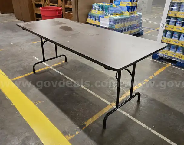 Faux Wooden Folding Tables (Lot of 6)