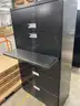 Black Metal Filing Cabinets (Lot of 2)