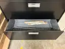 Black Metal Filing Cabinets (Lot of 2)