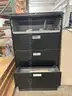 Black Metal Filing Cabinets (Lot of 2)