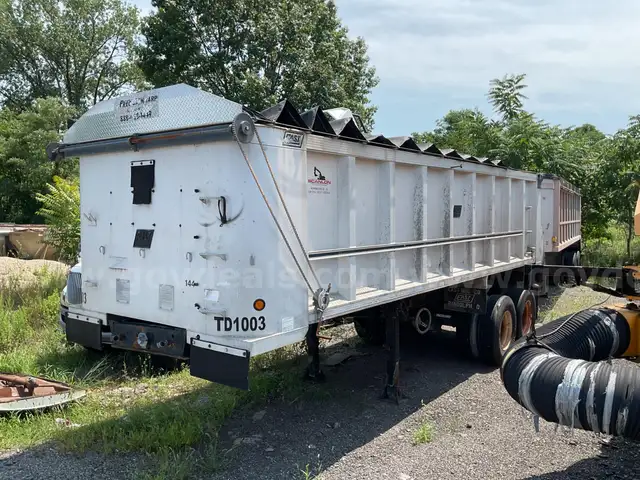 1988 East 24 Foot T/A Full Frame End Dump Trailer