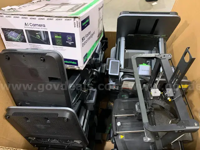 Lot of Salvage 3D Printers - AnkerMake, Ender, XYZ Printing