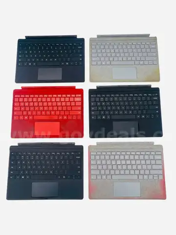 Lot of 6 Genuine Microsoft Type Cover for Surface Pro Model 1725 Various Colors **WILL SHIP