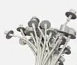 Lot of 35 Used Apple iMac Power Cord Cables (A7 / 10A) - White - Genuine - WILL SHIP
