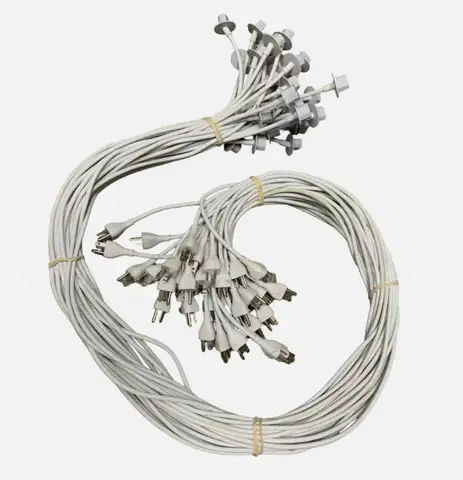 Lot of 35 Used Apple iMac Power Cord Cables (A7 / 10A) - White - Genuine - WILL SHIP