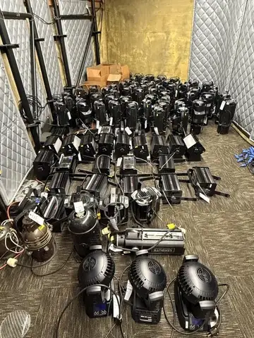 Lot of approx. 92 Theatrical Light Fixtures