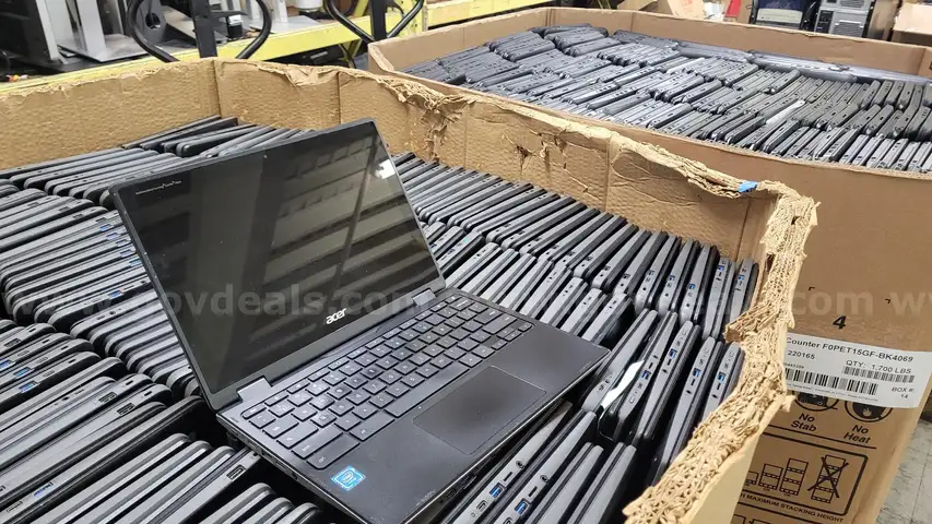 Lot of 1400 Mixed Dell, HP, Lenovo &#x26; Acer Chromebooks