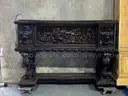 Console with Ornately Carved Figures