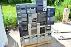Lot (53) Industrial Label Printers - Mostly Zebra, some Intermec, and a few Datamax
