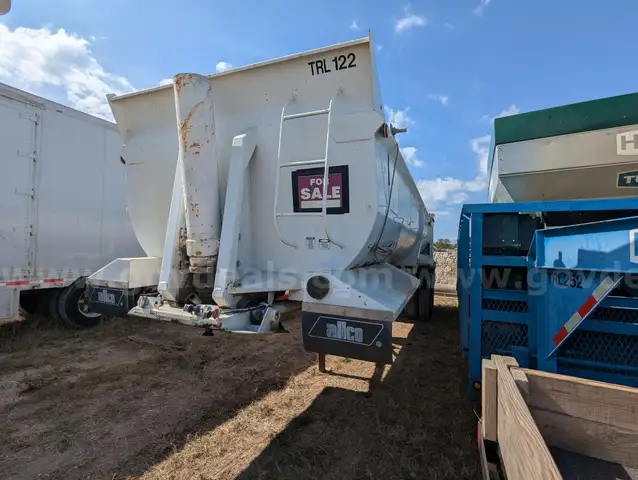 1998 Allco T/A Frameless Round Bottom End Dump Trailer