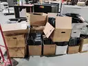 Huge surplus and scrap lot, monitors wires printers and more