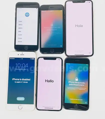 6 Lot Mixed Apple iPhones - FMi Locked