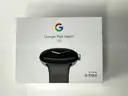 Brand New Google Pixel Watch LTE Polished Silver Stainless Steel Charcoal Band VERIZON