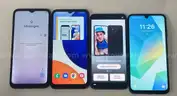 Lot of 4 Dealer Live Demo Android Samsung Smartphones