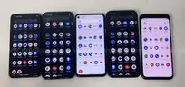 Lot of 5 Google Pixels - Various Models