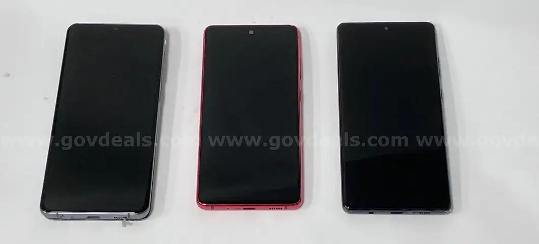 Lot of 3 Verizon Live Demo Android Samsung Smartphones