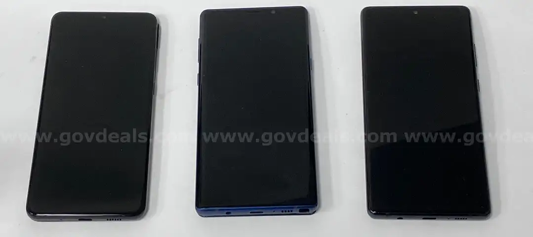 Lot of 3 Verizon Live Demo Android Samsung Smartphones