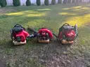 Lot of 3 Backpack Blower &#x2013; For Parts or Repair (2) Redmax Eb7001 (1)Toro