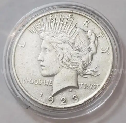 1923 Peace US 90% Silver Dollar. **KEY DATE**
