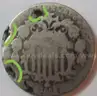 *Rare Date* 1869 Shield Nickel 5c US Type Coin with Obverse Faded Letters,Reverse Error, Nice Circulation