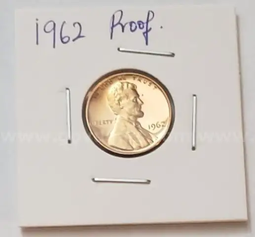 1962 -MS65 MINT PROFF LINCOLN CENT **UNCIRCULATED**STRICKING SAME AS IT HAS JUST BEEN MINTED VERY BEAUTIFUL COIN.